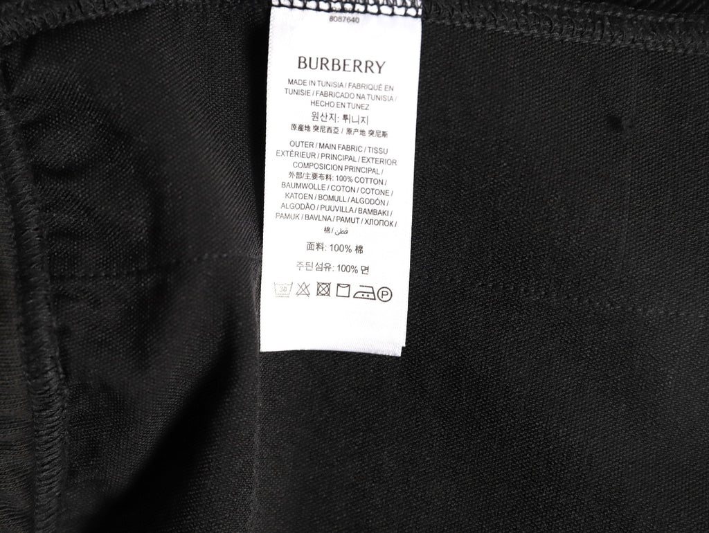 Burberry BBR Check Signature Black Jogger Pants