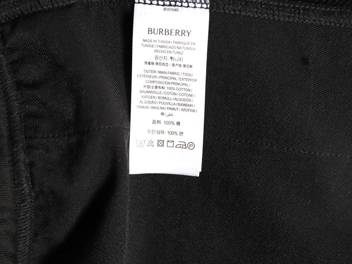 Burberry BBR Check Signature Black Jogger Pants
