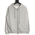 Burberry BBR Check Signature Light Gray Zip Hoodie