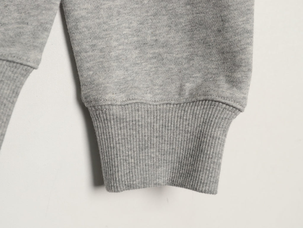Burberry BBR Check Signature Light Gray Zip Hoodie