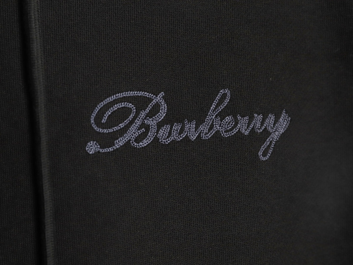 Burberry BBR Check Signature Black Zip Hoodie