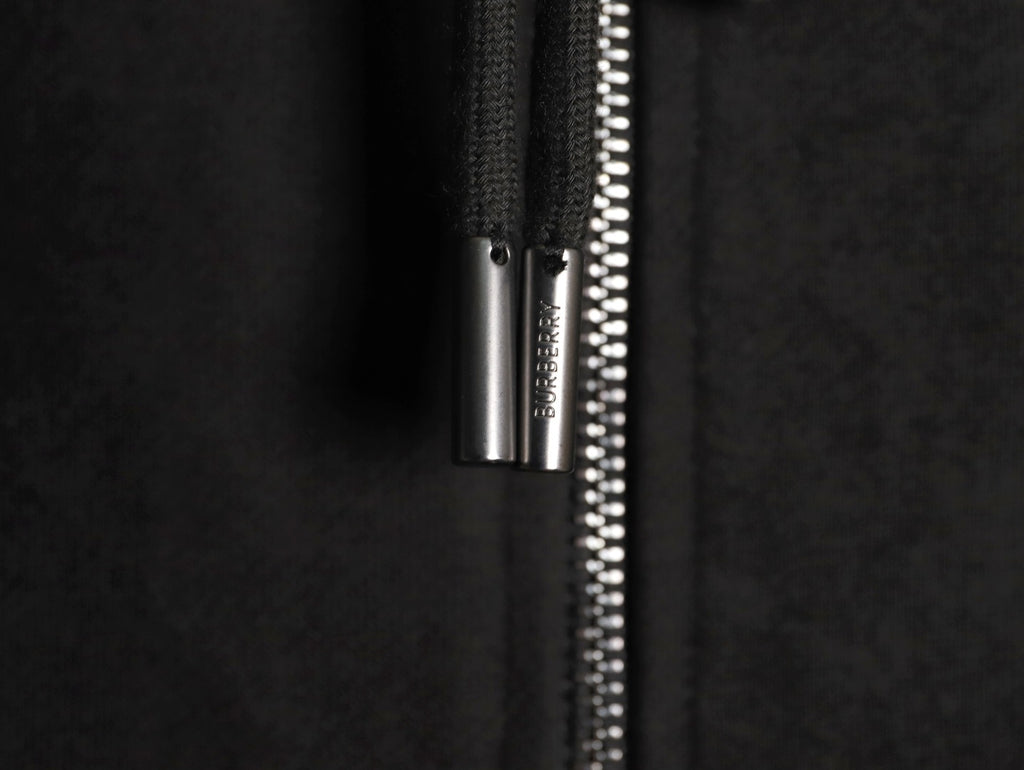 Burberry BBR Check Signature Black Zip Hoodie