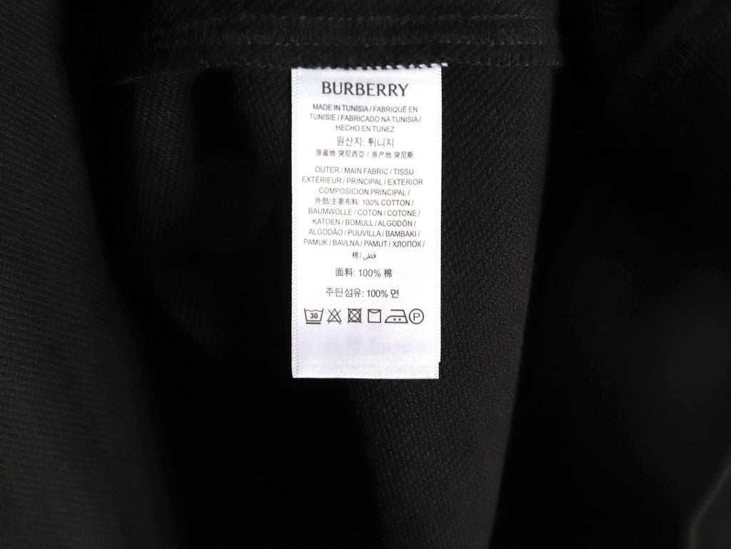 Burberry BBR Check Signature Black Zip Hoodie