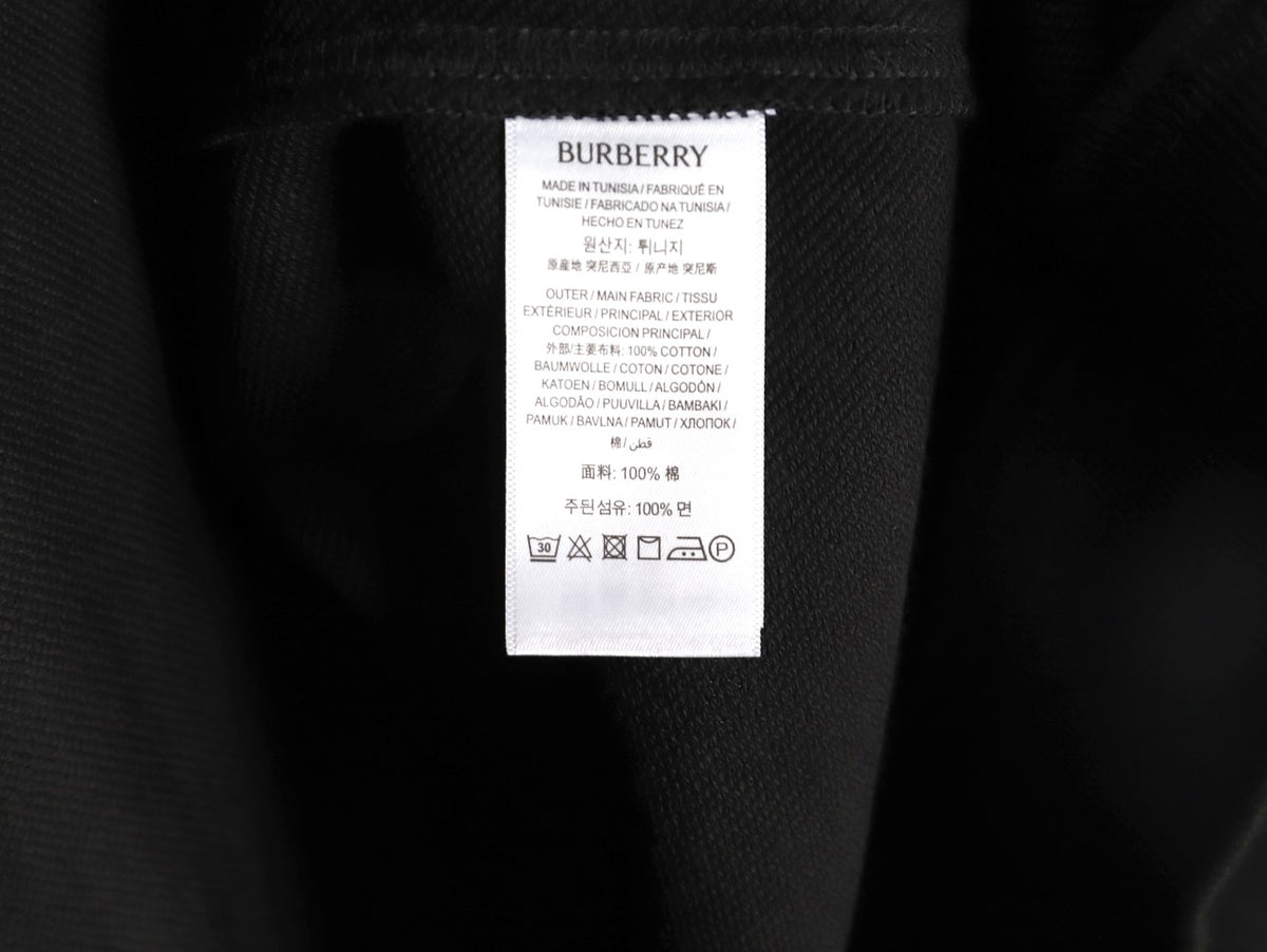 Burberry BBR Check Signature Black Zip Hoodie
