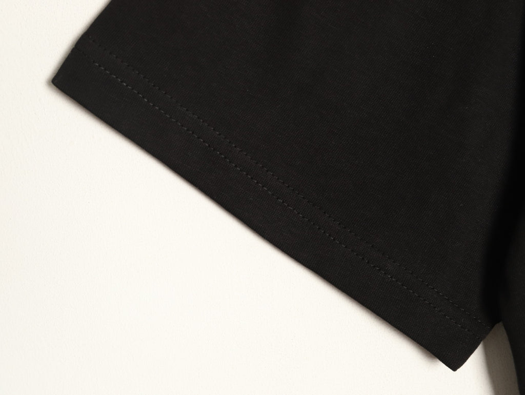 Gucci Hand-Beaded Horsebit Logo Black T-Shirt