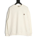 Moncler 26SS Classic Badge Embroidered Ivory Crewneck Sweatshirt