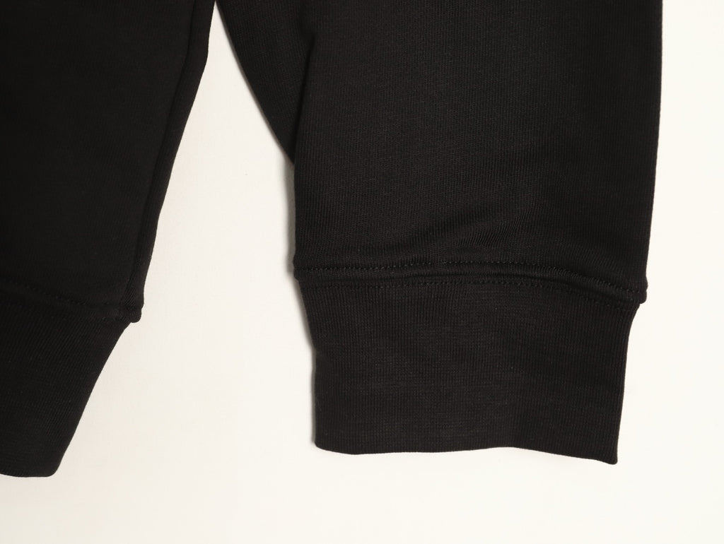 Moncler 26SS Classic Badge Embroidered Black Crewneck Sweatshirt
