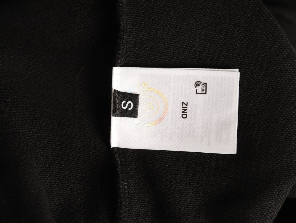 Moncler 26SS Classic Badge Embroidered Black Crewneck Sweatshirt