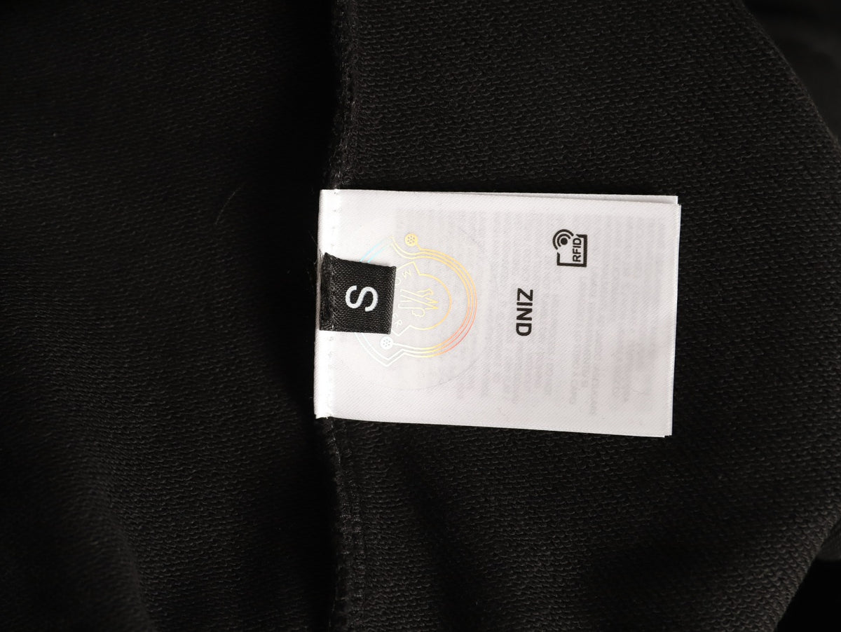 Moncler 26SS Classic Badge Embroidered Black Crewneck Sweatshirt
