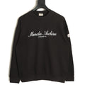 Moncler 26SS Artistic Script Logo Black Crewneck Sweatshirt