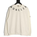 Moncler 26SS Arched Logo Ivory Crewneck Sweatshirt