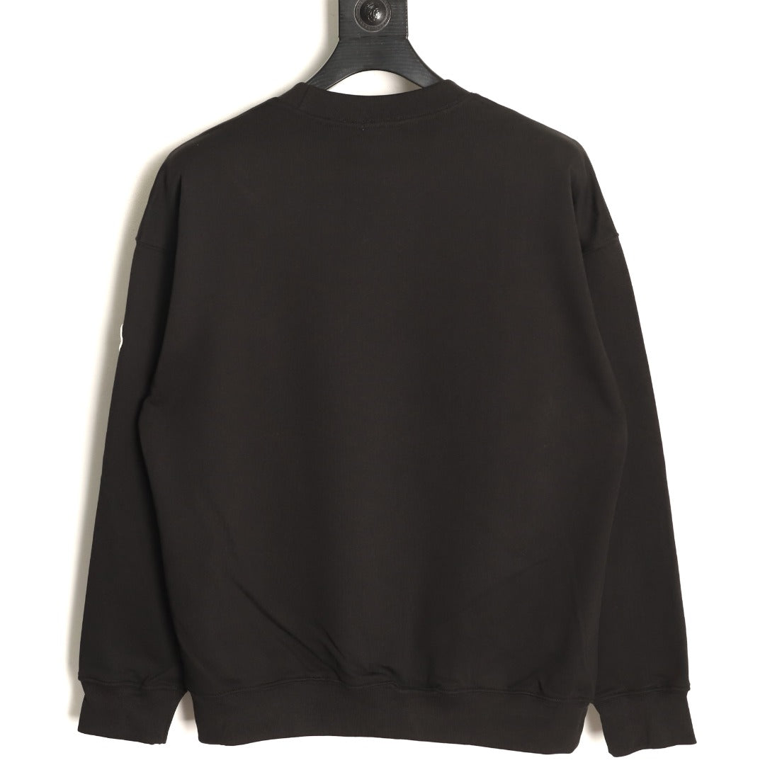 Moncler 26SS Arched Logo Black Crewneck Sweatshirt