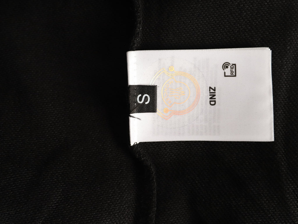Moncler 26SS Arched Logo Black Crewneck Sweatshirt