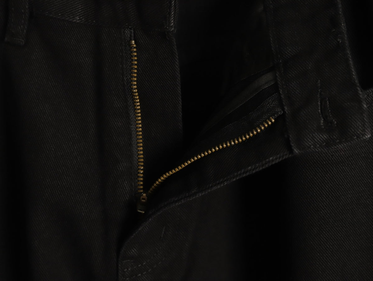 Balenciaga Double B Back-Pocket Black Straight-Leg Jeans