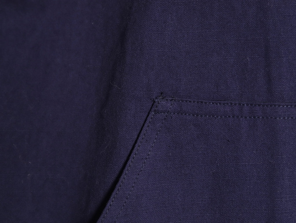 Dior 25FW Embroidered Emblem Navy Canvas Zip Hooded Jacket