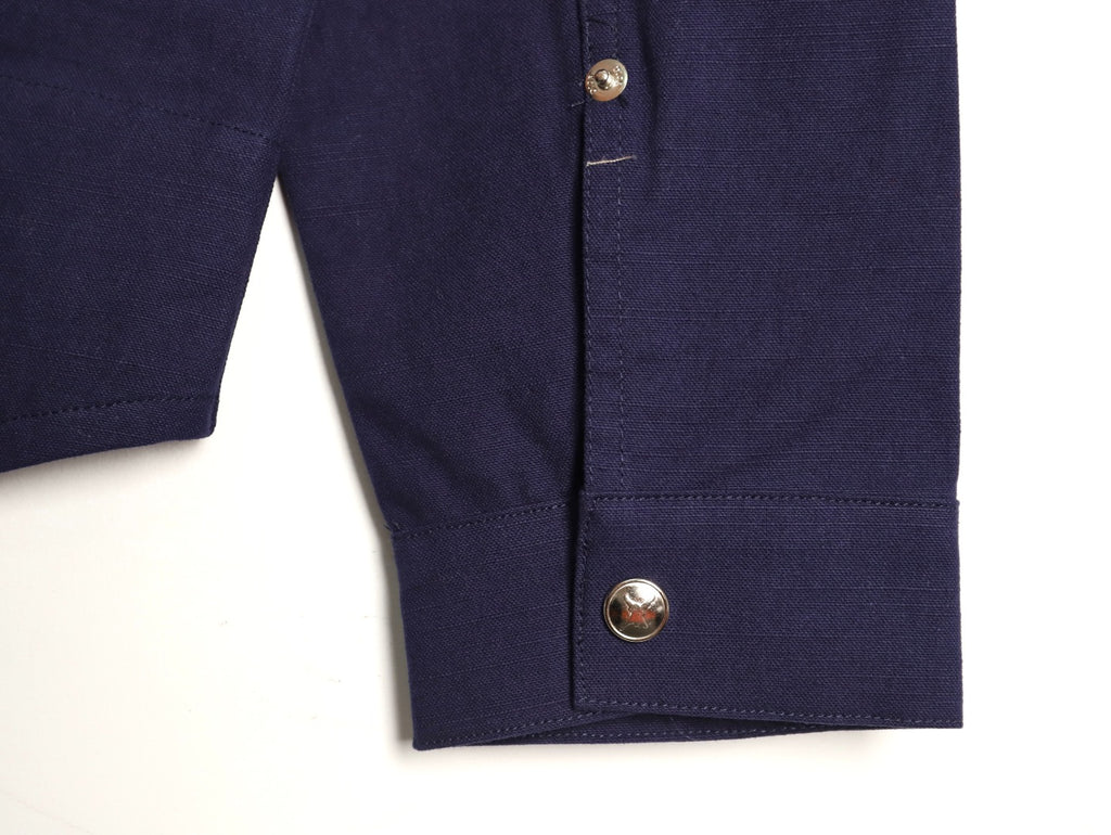 Dior 25FW Embroidered Emblem Navy Canvas Zip Hooded Jacket