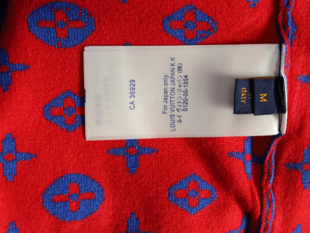 Louis Vuitton Monogram Starry Gradient Blue Wool Knit Sweater