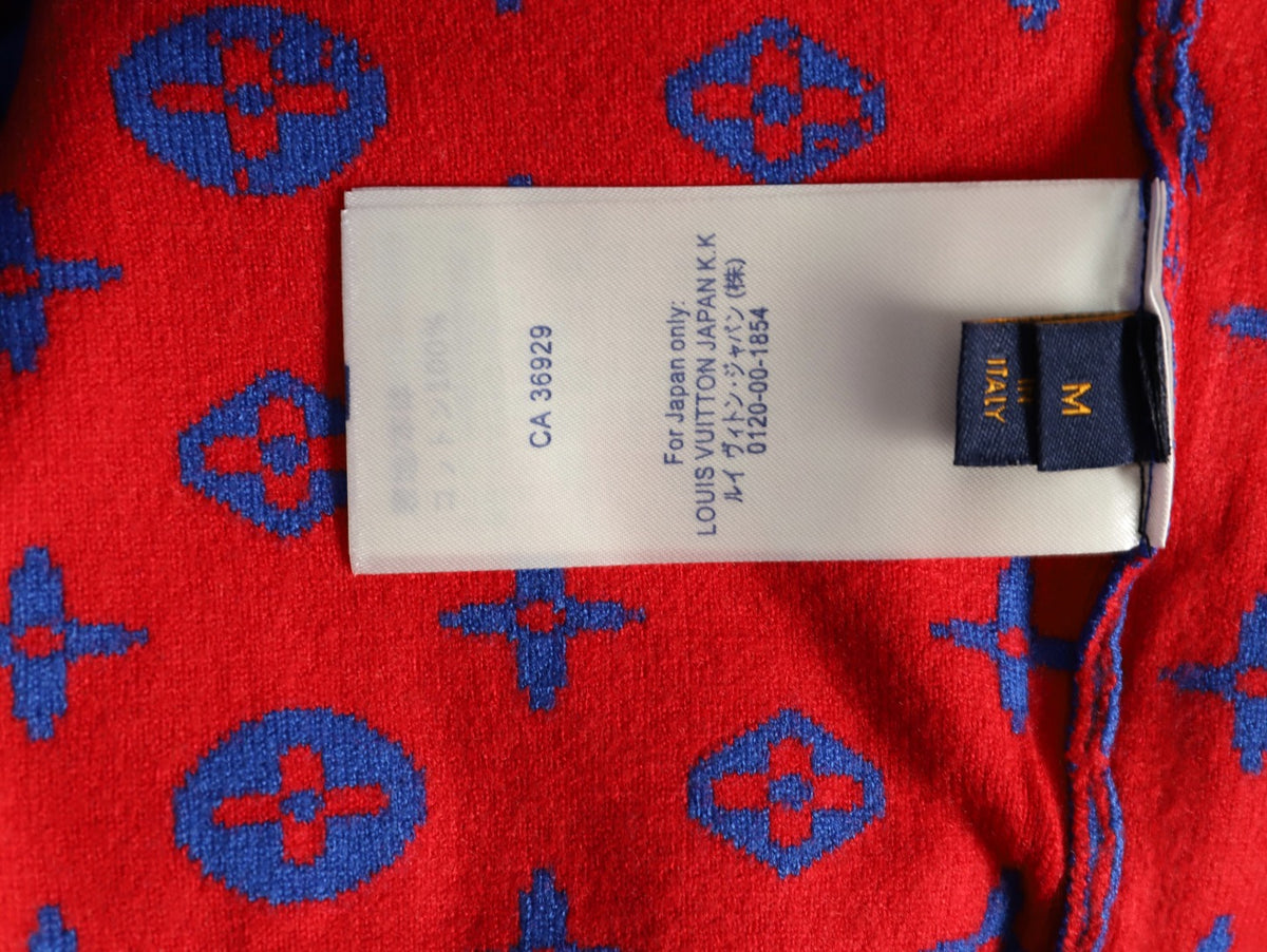 Louis Vuitton Monogram Starry Gradient Blue Wool Knit Sweater