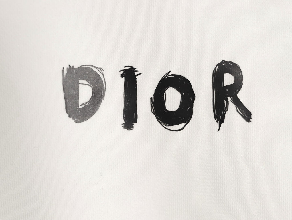 Dior 25FW Arm Lettering Ivory Crewneck Sweatshirt