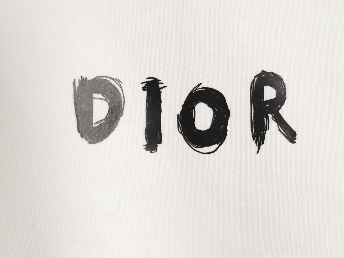 Dior 25FW Arm Lettering Ivory Crewneck Sweatshirt