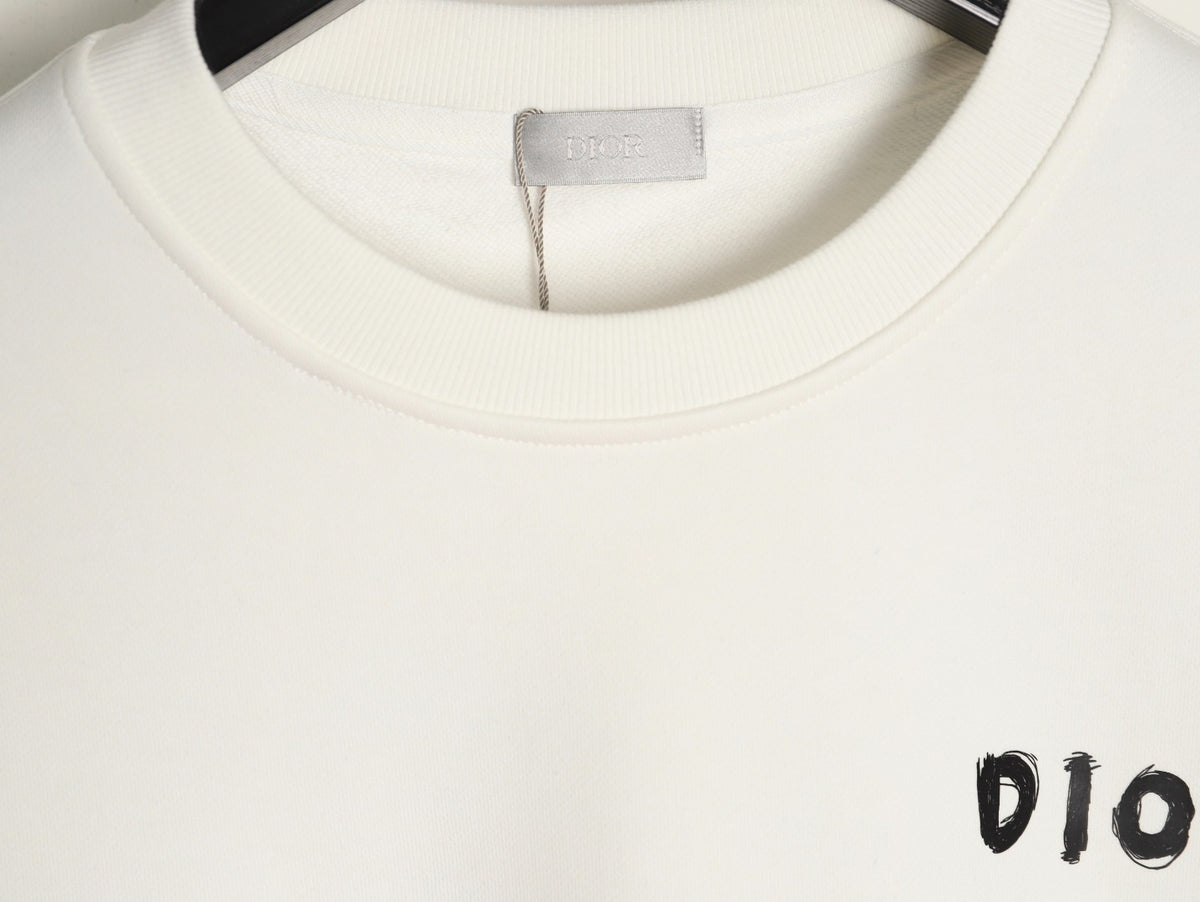 Dior 25FW Arm Lettering Ivory Crewneck Sweatshirt