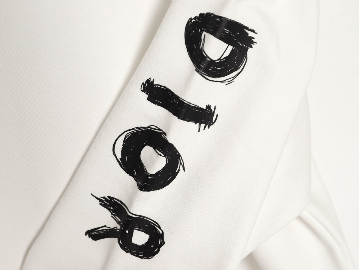 Dior 25FW Arm Lettering Ivory Crewneck Sweatshirt