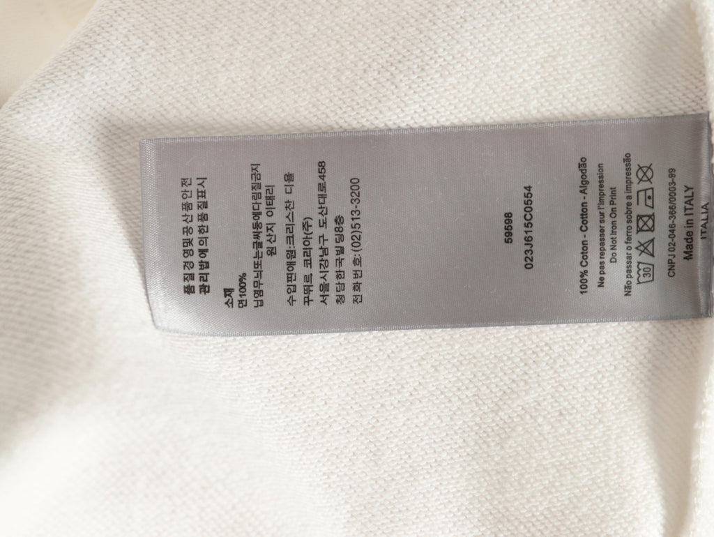 Dior 25FW Arm Lettering Ivory Crewneck Sweatshirt