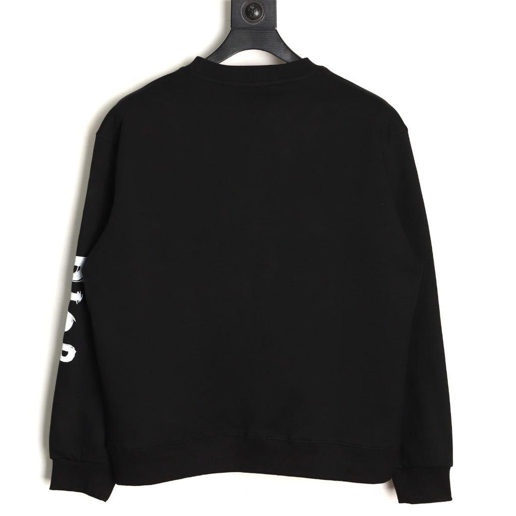 Dior 25FW Arm Lettering Black Crewneck Sweatshirt