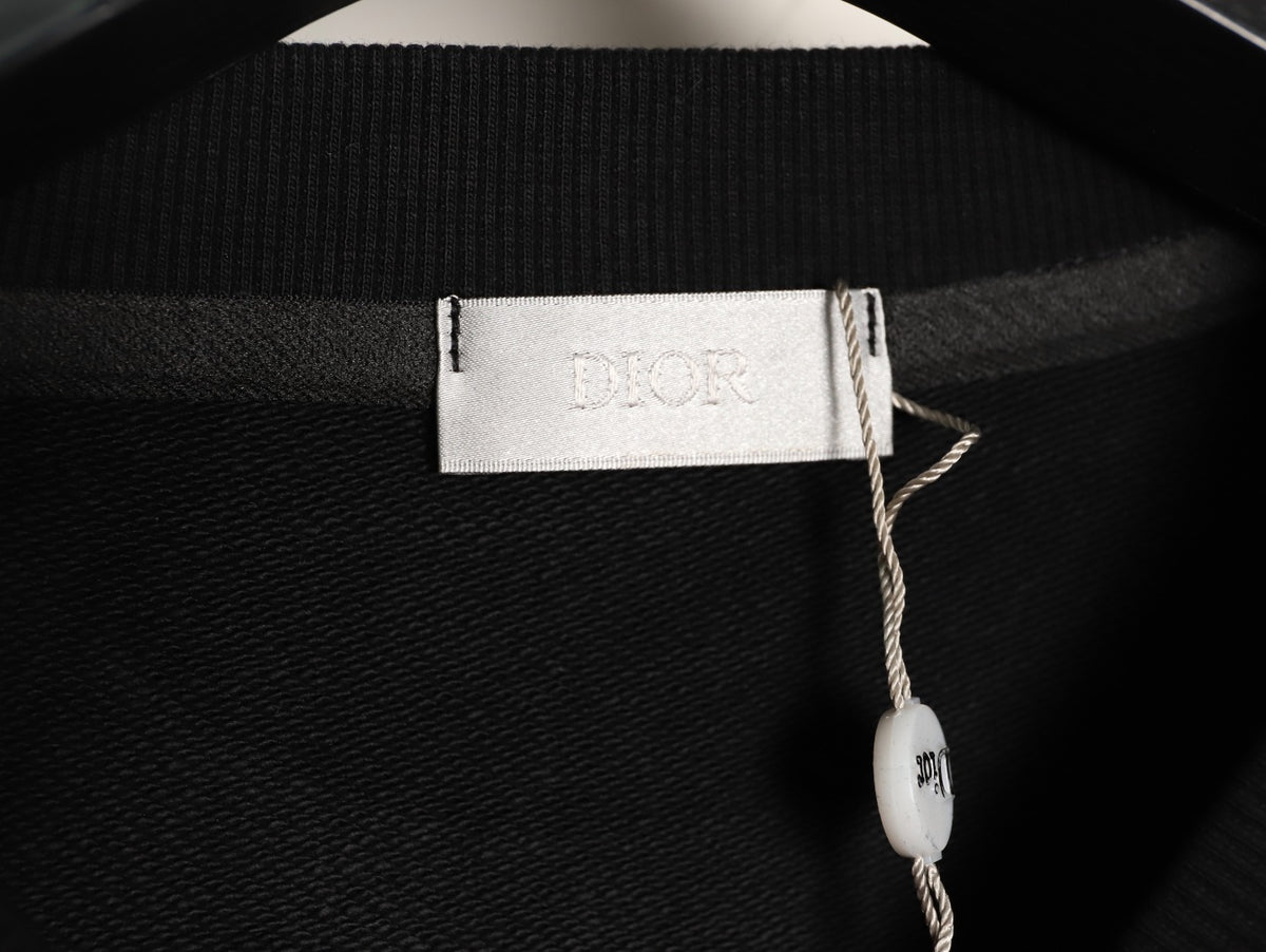 Dior 25FW Arm Lettering Black Crewneck Sweatshirt