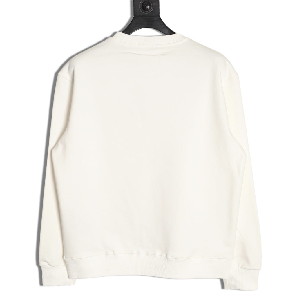 Balenciaga 25FW Bad Poker Player Ivory Crewneck Sweatshirt