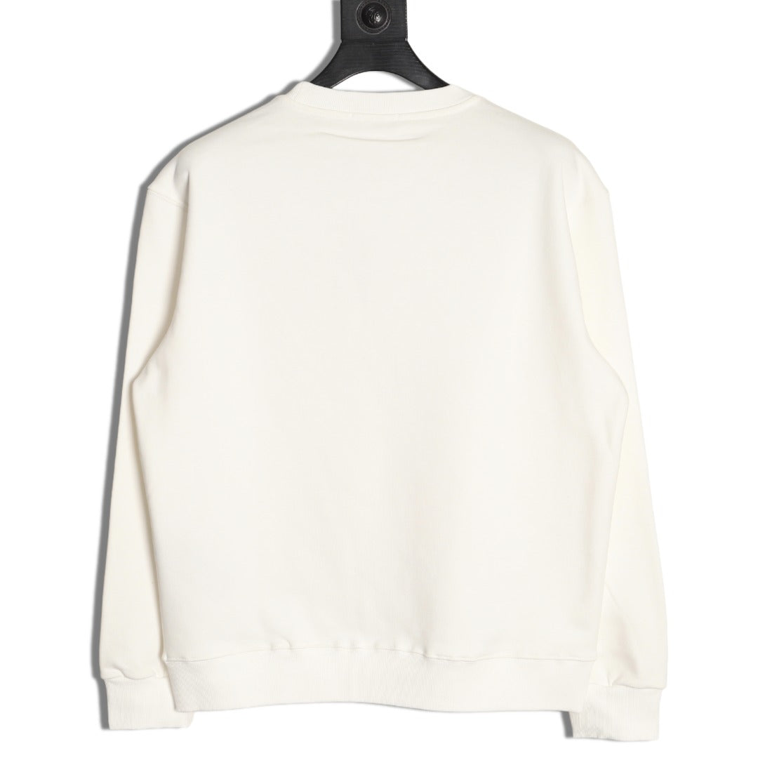 Balenciaga 25FW Bad Poker Player Ivory Crewneck Sweatshirt