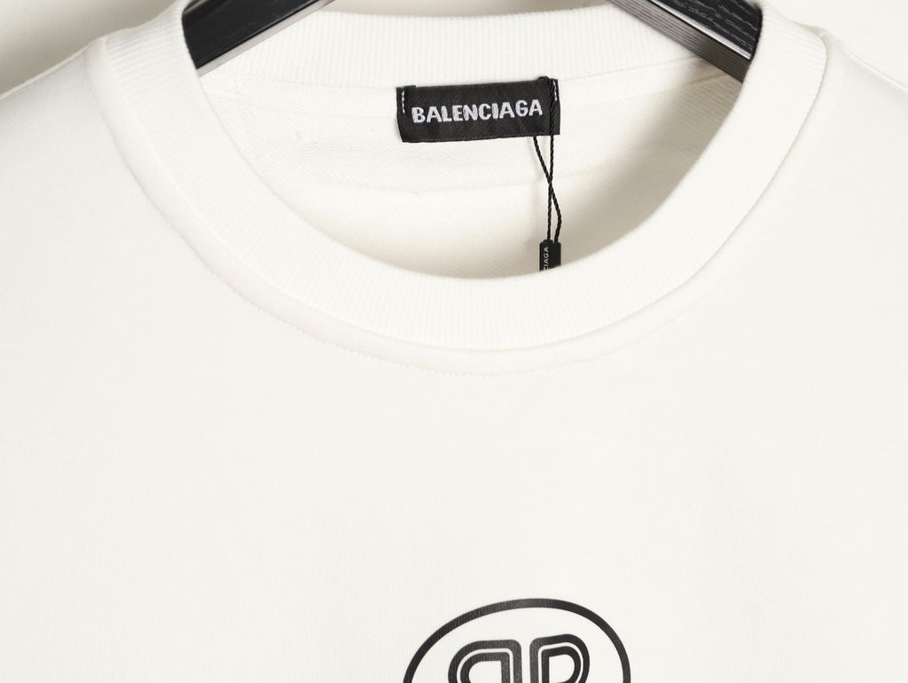 Balenciaga 25FW Bad Poker Player Ivory Crewneck Sweatshirt