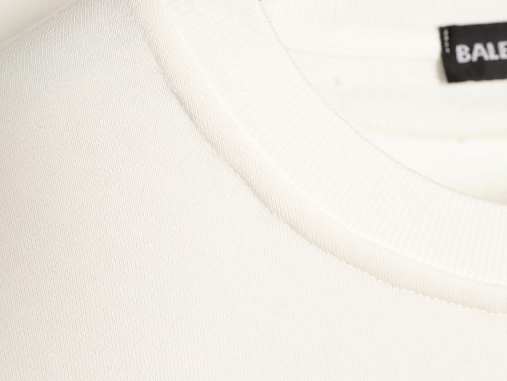 Balenciaga 25FW Bad Poker Player Ivory Crewneck Sweatshirt