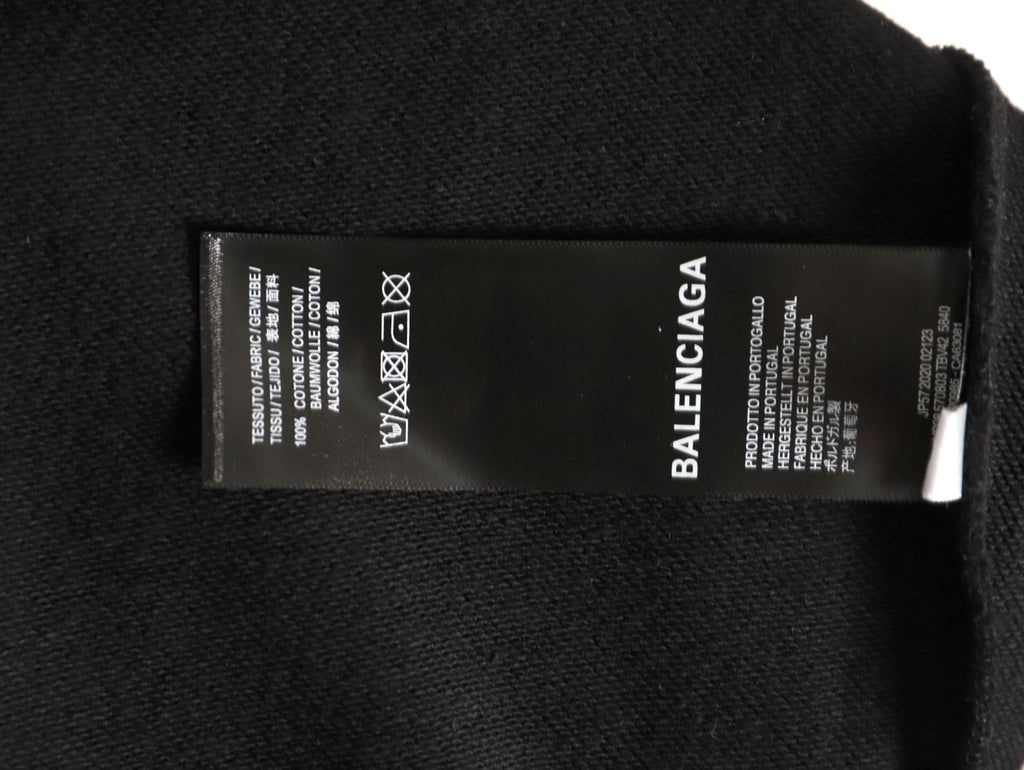 Balenciaga 25FW Bad Poker Player Black Crewneck Sweatshirt