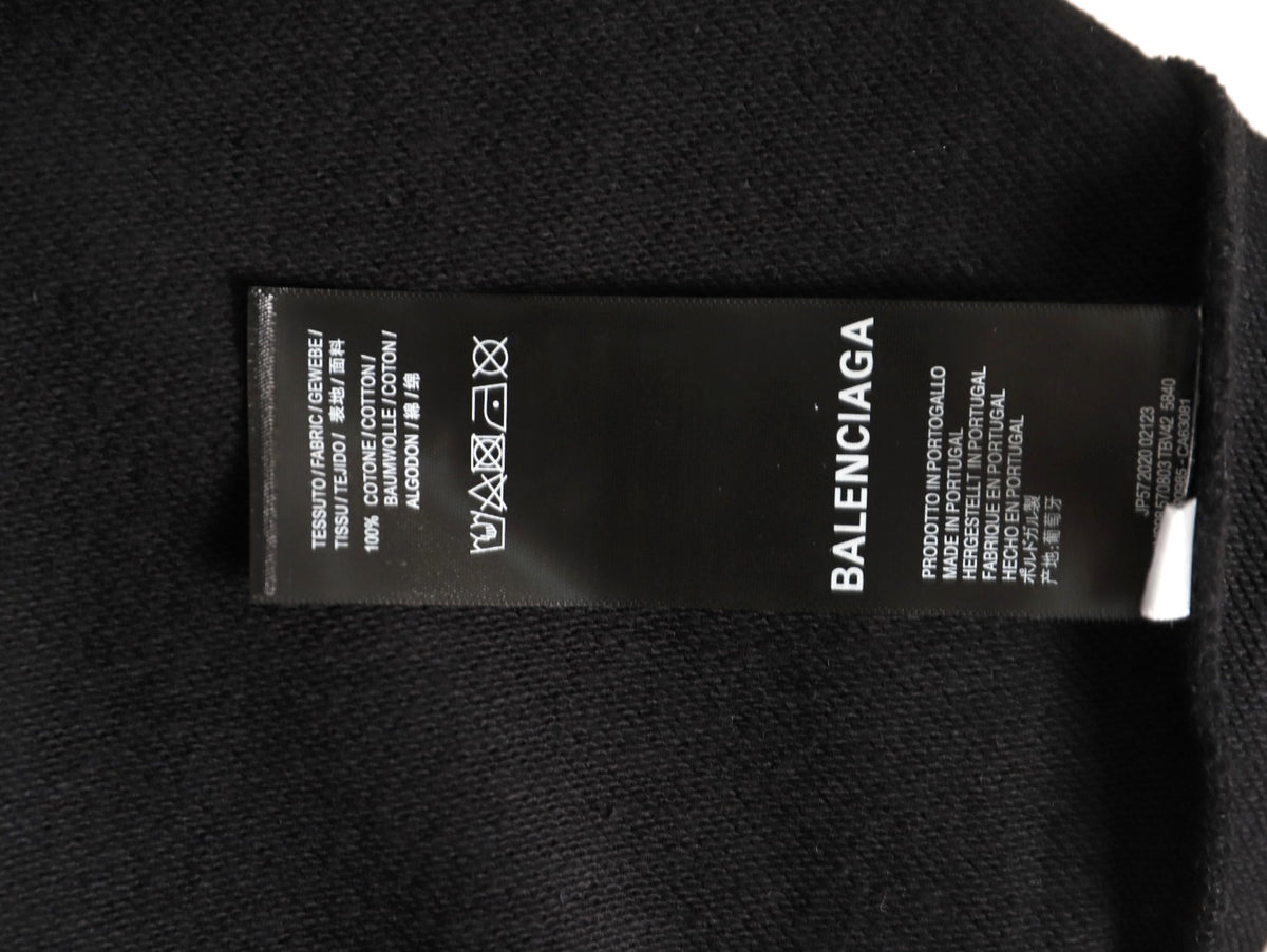Balenciaga 25FW Bad Poker Player Black Crewneck Sweatshirt