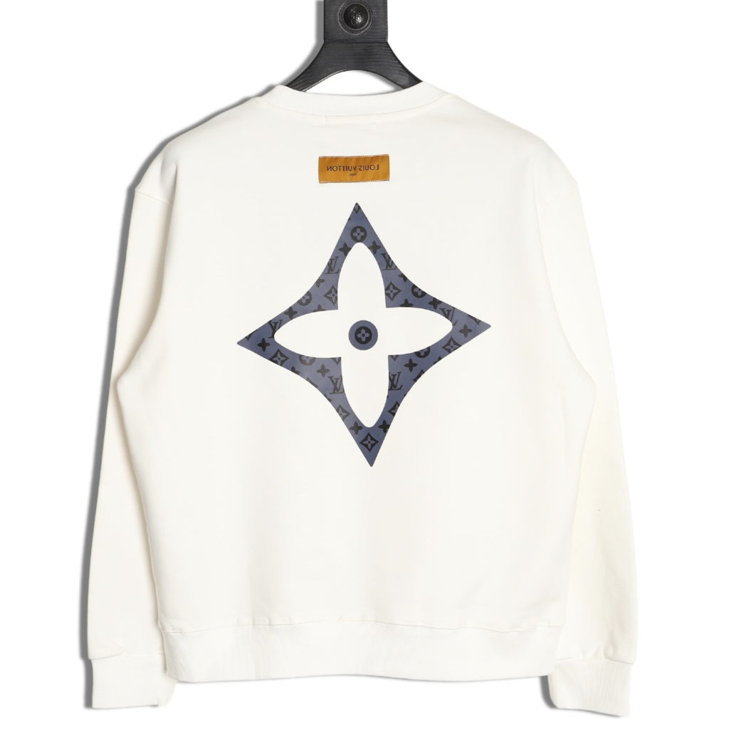 Louis Vuitton 25FW Small LV Monogram Flower Ivory Crewneck Sweatshirt