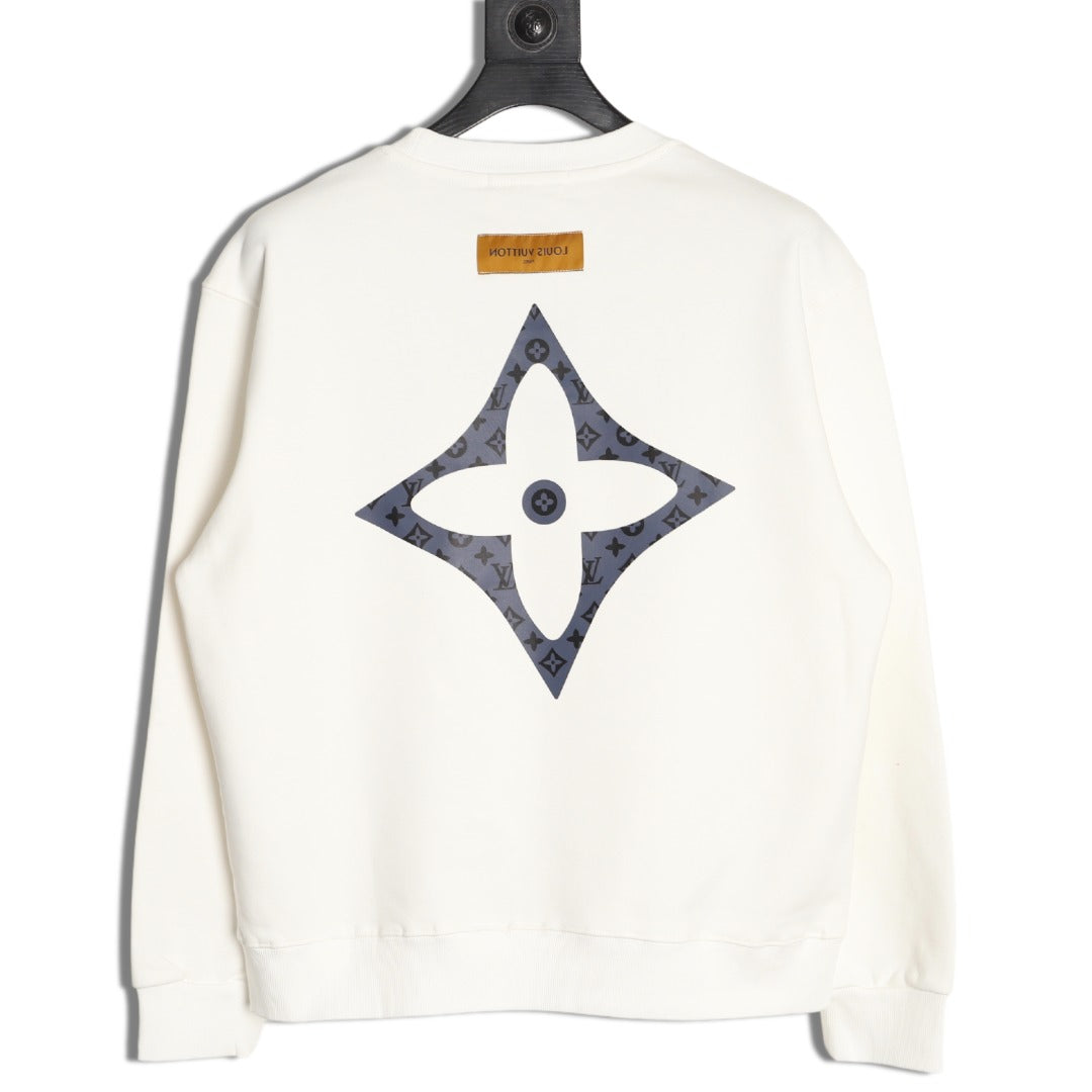 Louis Vuitton 25FW Small LV Monogram Flower Ivory Crewneck Sweatshirt