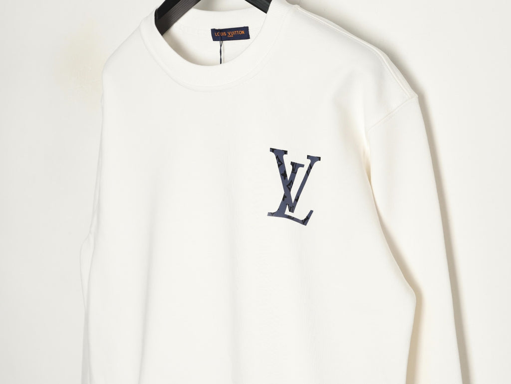 Louis Vuitton 25FW Small LV Monogram Flower Ivory Crewneck Sweatshirt