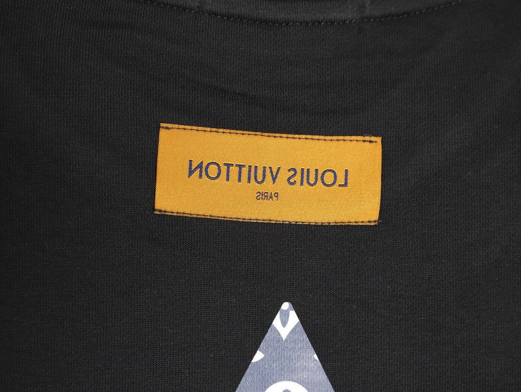 Louis Vuitton 25FW Small LV Monogram Flower Black Crewneck Sweatshirt