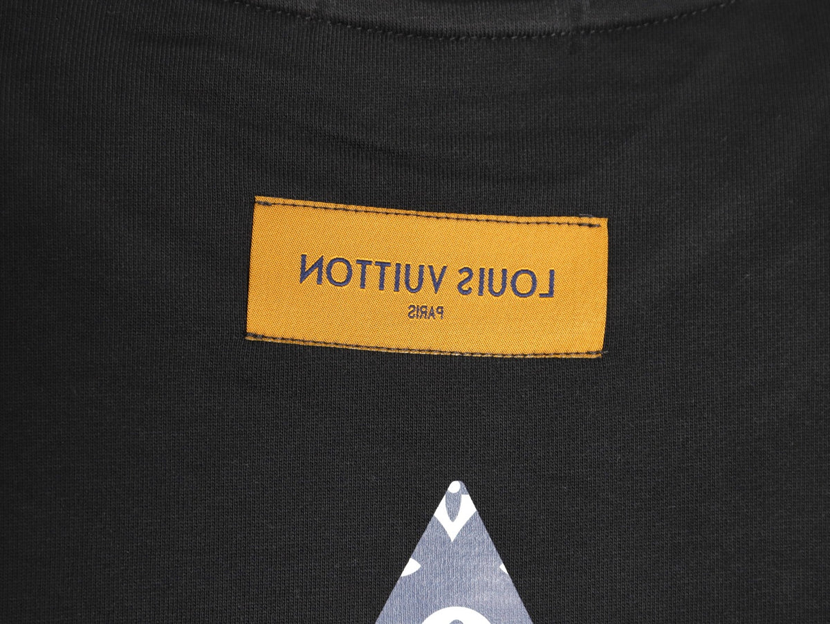 Louis Vuitton 25FW Small LV Monogram Flower Black Crewneck Sweatshirt