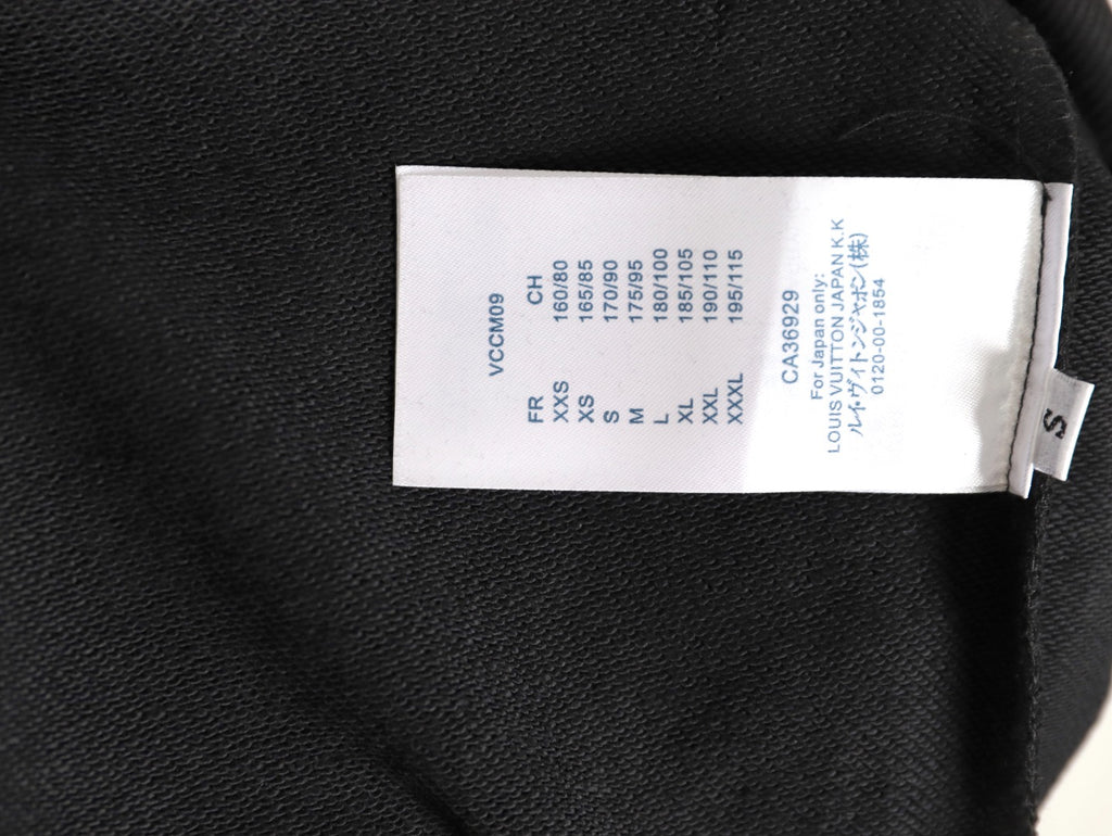 Louis Vuitton 25FW Small LV Monogram Flower Black Crewneck Sweatshirt