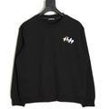 Balenciaga 25FW Color Brushstroke Logo Black Crewneck Sweatshirt