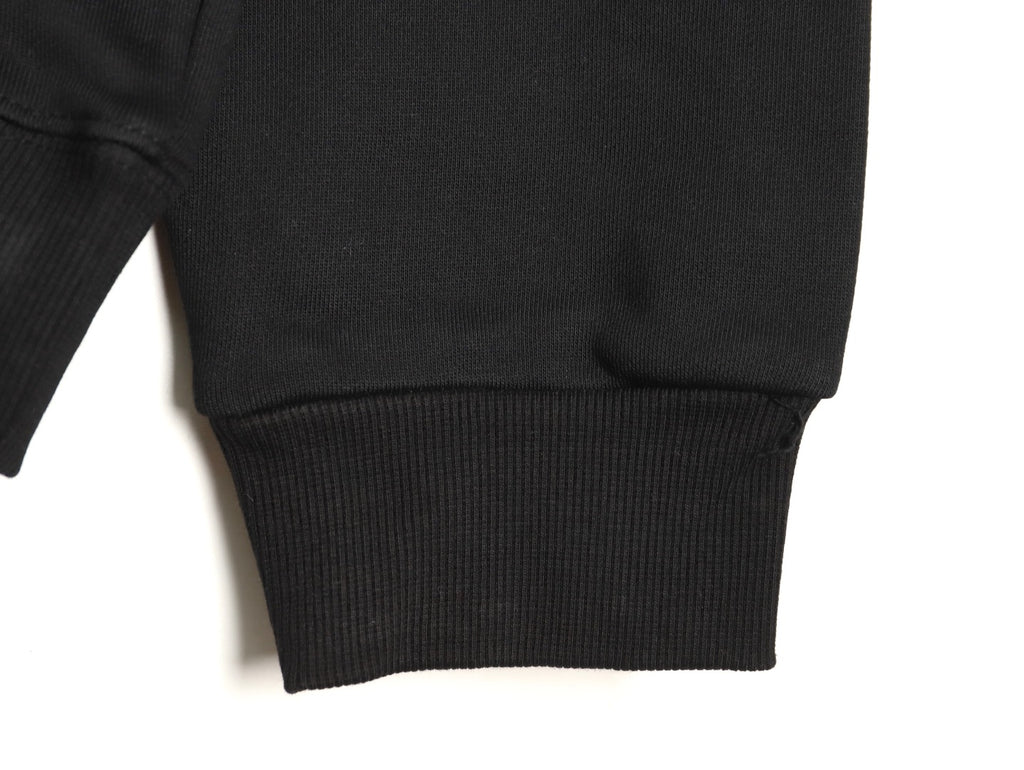 Balenciaga 25FW Color Brushstroke Logo Black Crewneck Sweatshirt