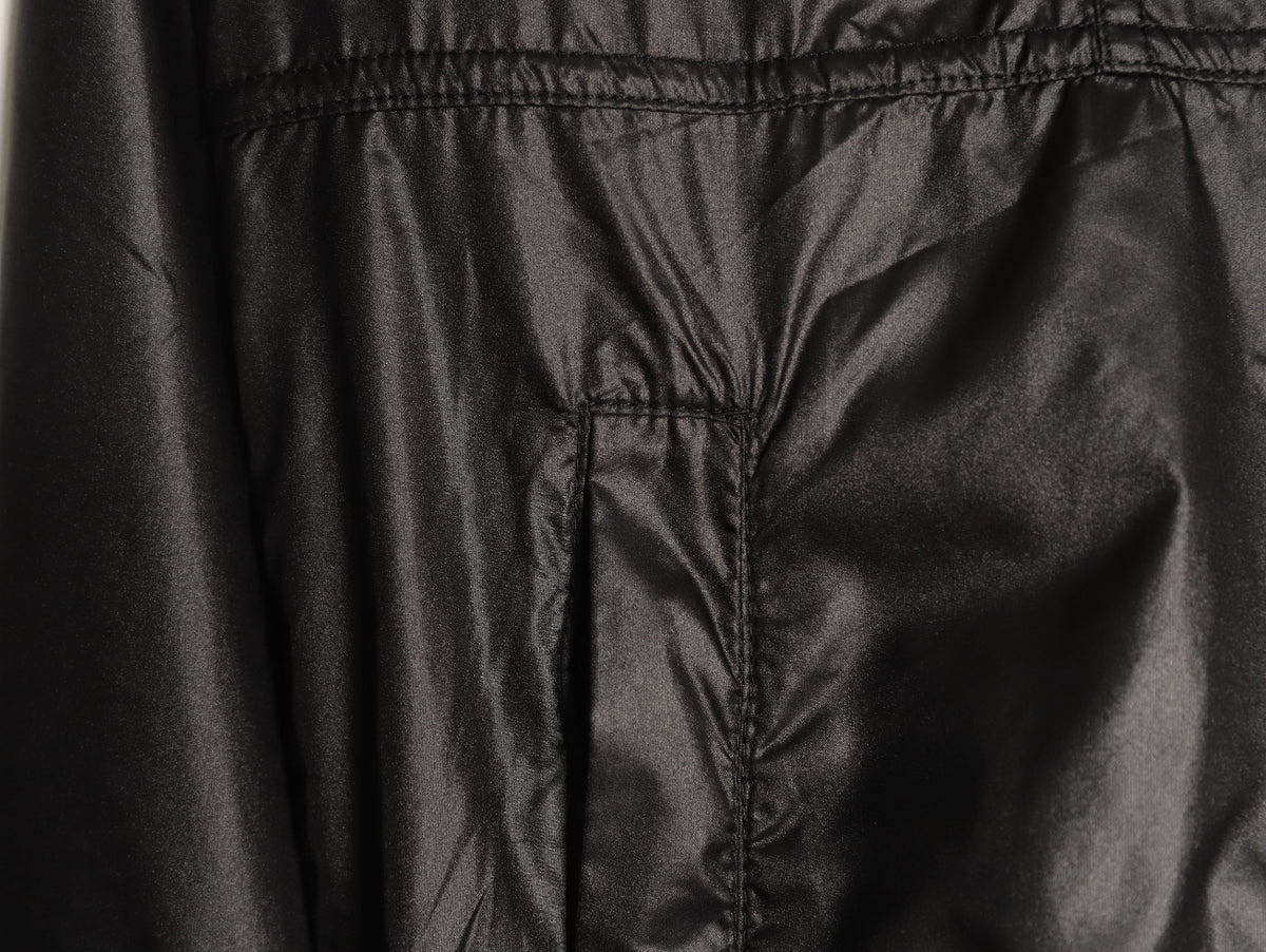 Dior CD Sleeve Badge Black Jacquard Silk Hooded Jacket