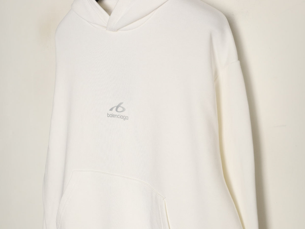 Balenciaga BLCG 3M Reflective 6B Series Off-White Hoodie