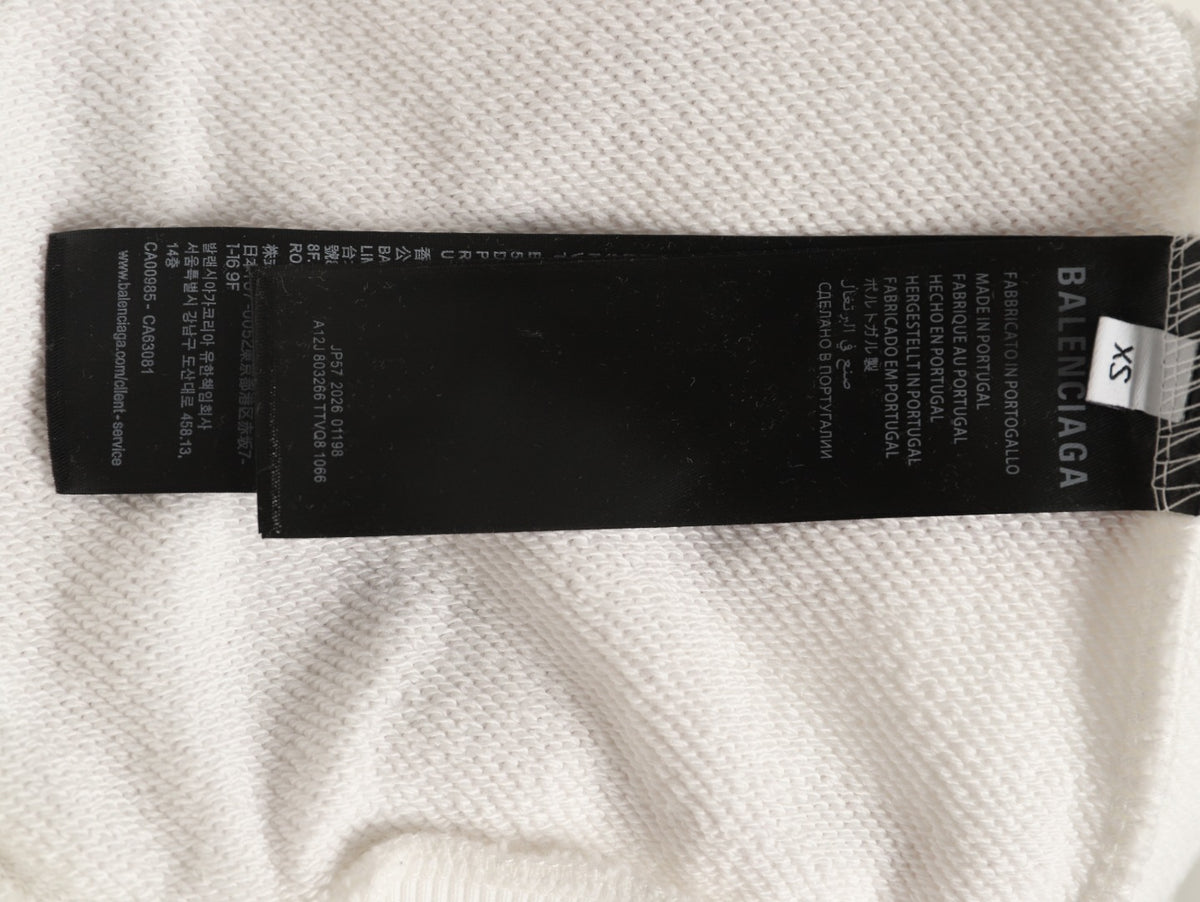 Balenciaga BLCG 3M Reflective 6B Series Off-White Hoodie