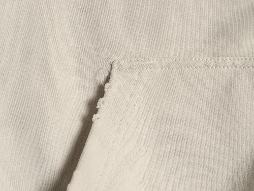 Balenciaga BLCG Front and Back Logo Embroidered Off-White Stand-Collar Jacket