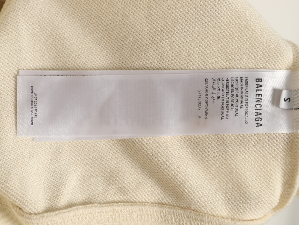 Balenciaga BLCG Tattoo Graphic Off-White Zip-Up Hoodie