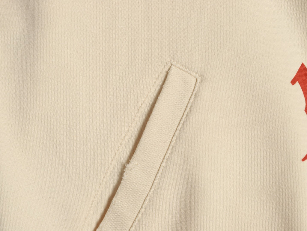 Balenciaga BLCG Tattoo Graphic Off-White Zip-Up Hoodie
