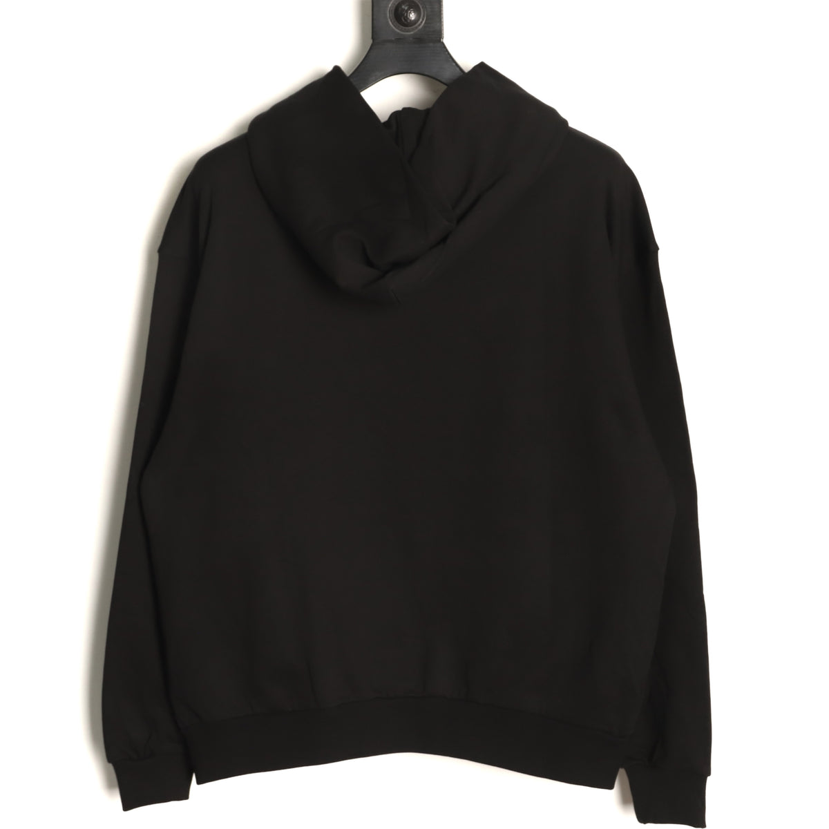 Balenciaga BLCG 26SS Blurred Cola-Style Logo Black Hoodie